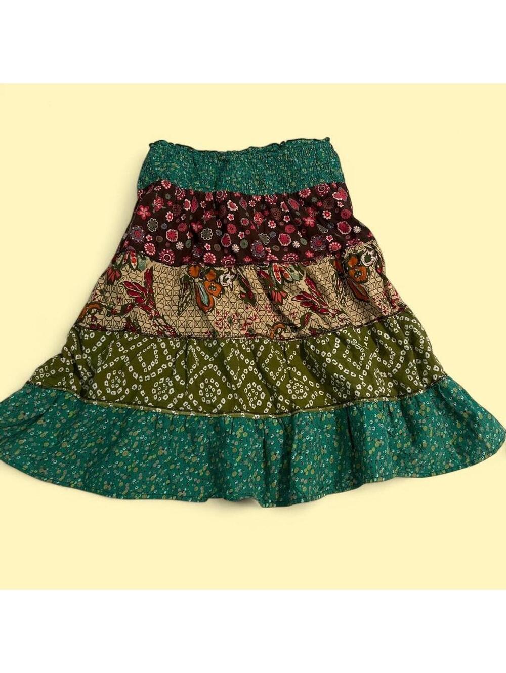American Vintage Women's Multi and Green Skirt